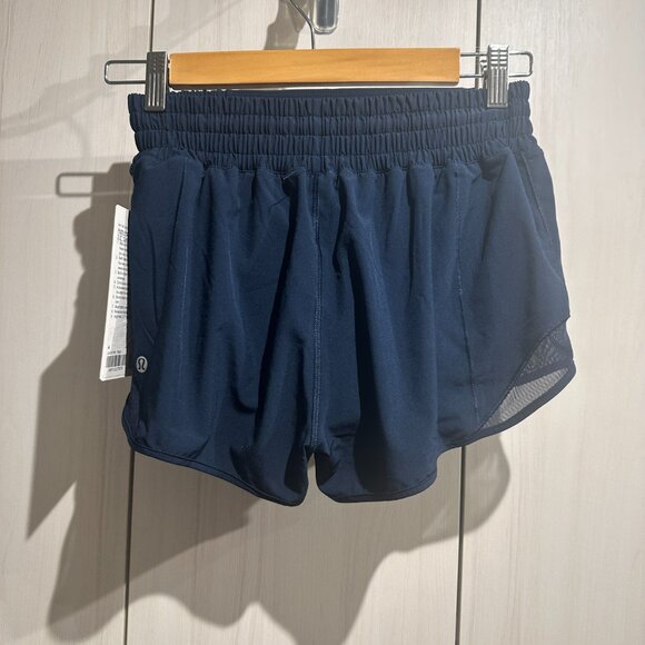 BNWT Lululemon Hotty Hot HR Shorts True Navy 4 - Picture 4 of 4